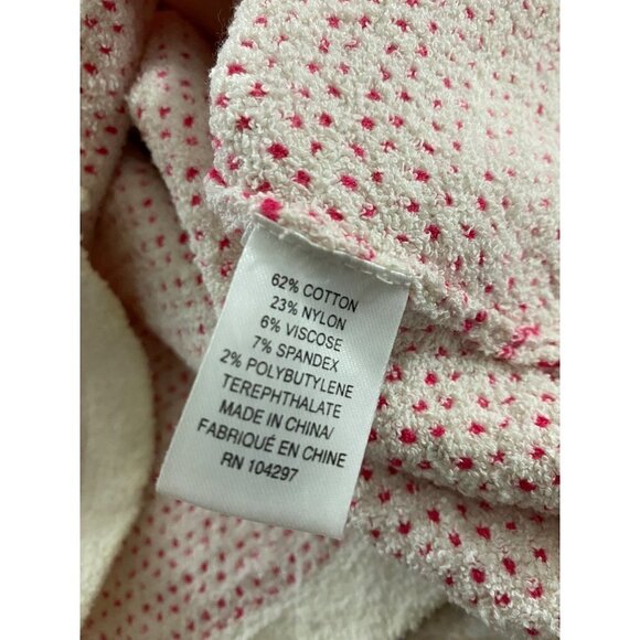 Milly Of New York Women's Pink Short Sleeve Tweed Knit A Line Dress - P - Picture 10 of 12